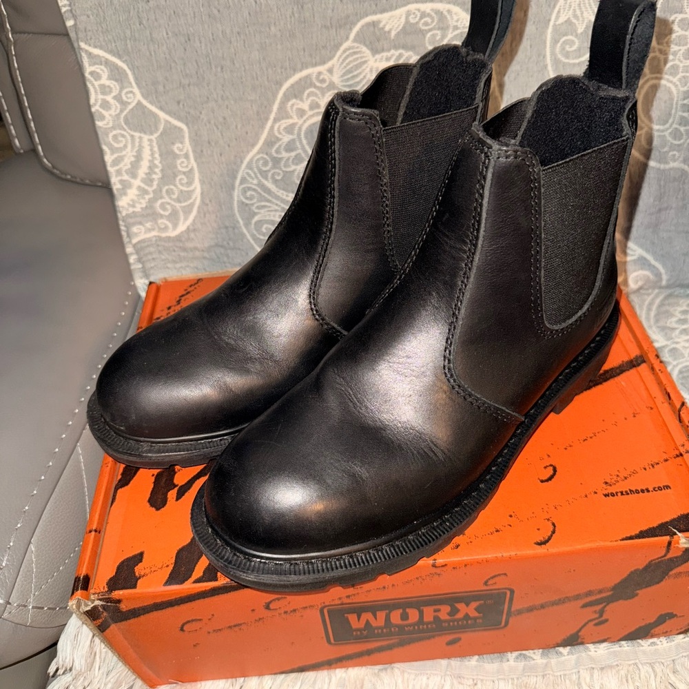 Red Wing Shoes Black Joist Steel Toe Work Boots